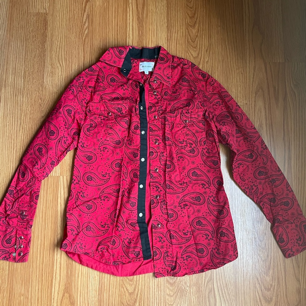 Men’s Paisley Button Up
